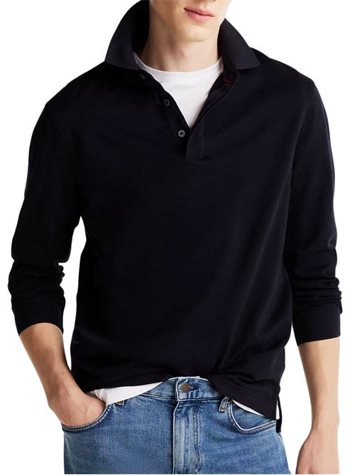 Polo uomo blu in cotone Tommy Hilfiger | MW0MW37418DW5